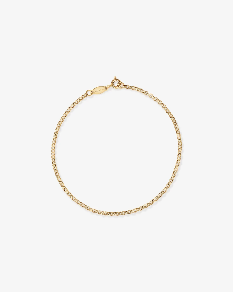 19cm (7.5") 2mm-2.5mm Width Belcher Bracelet in 10kt Yellow Gold