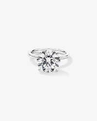Carat TW Round Brilliant Laboratory-Grown Diamond Solitaire Engagement Ring Platinum