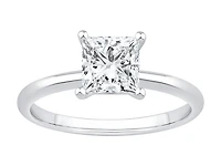 1.25 Carat TW Princess Cut Laboratory-Grown Diamond Solitaire Engagement Ring In 14kt White Gold