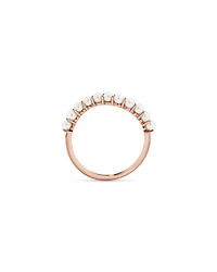 Bague Wave en perles de culture d'eau douce et or rose 10 carats