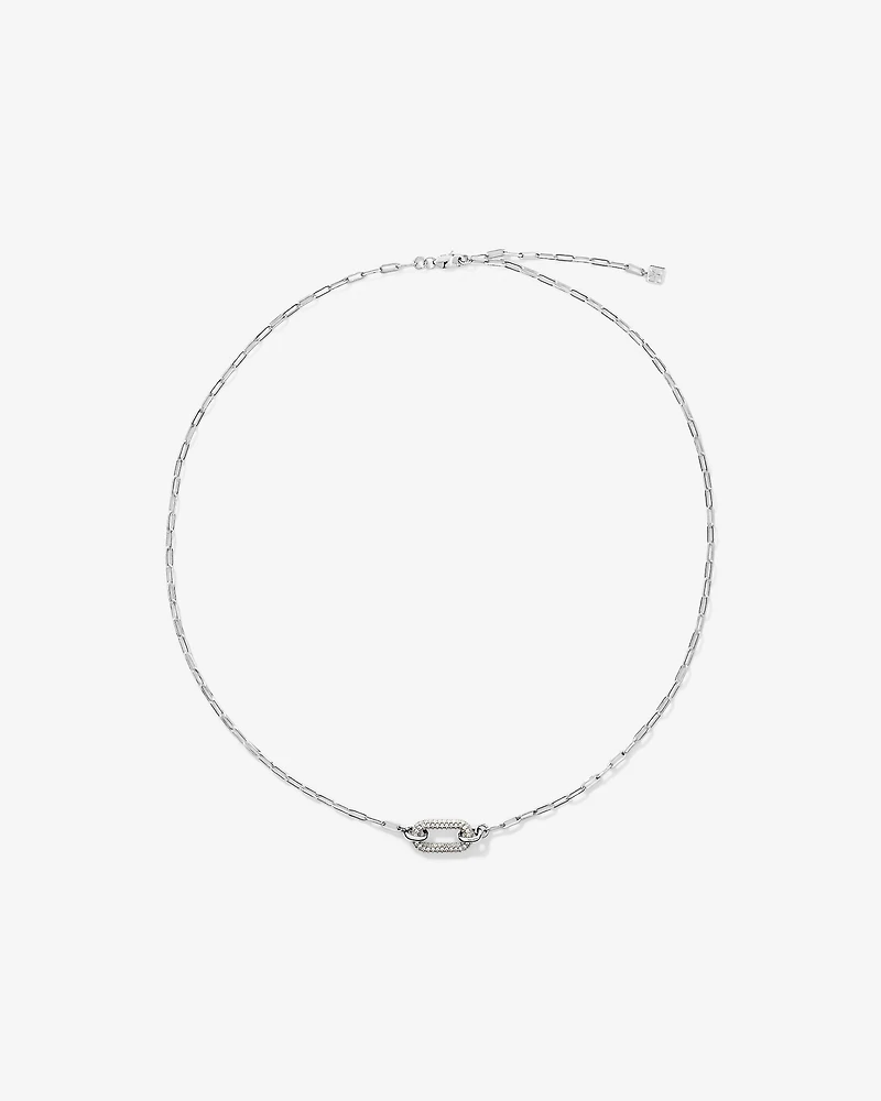 Luxe Links Paperclip Necklace in Sterling Silver