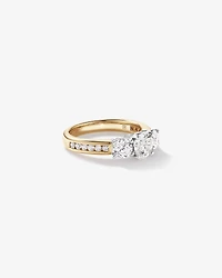 2.00 Carat TW 3 Stone Signature 101 Diamond Ring in 14kt Yellow & White Gold