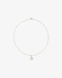 Pendentif rond de laboratoire Lume avec 1,00 carat TW de diamants cultivés en laboratoire en or 10 carats