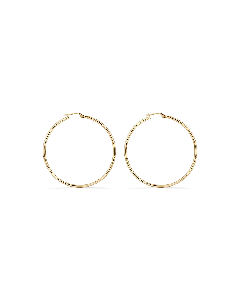 45mm Hoop Earrings in 10kt Yellow Gold