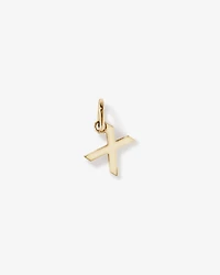 Pendentif initiale "X" en or jaune 10 carats