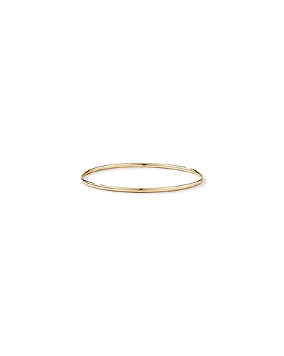 Slim Oval Bangle in 10kt Yellow Gold