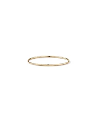 Slim Oval Bangle in 10kt Yellow Gold