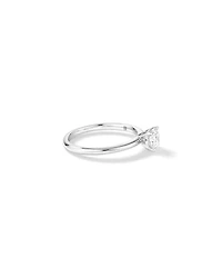 0.70 Carat TW Round Brilliant Laboratory-Grown Diamond Solitaire Engagement Ring in 14kt White Gold