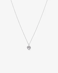 Lume Lab Heart Pendant with 0.37 Carat TW of Laboratory-Grown Diamonds in Sterling Silver