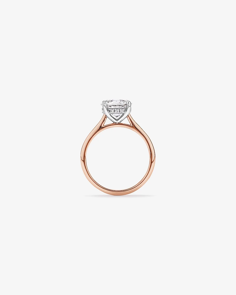2.32TW Round Brilliant Laboratory-Grown Diamond Solitaire Ring 14kt Rose and White Gold