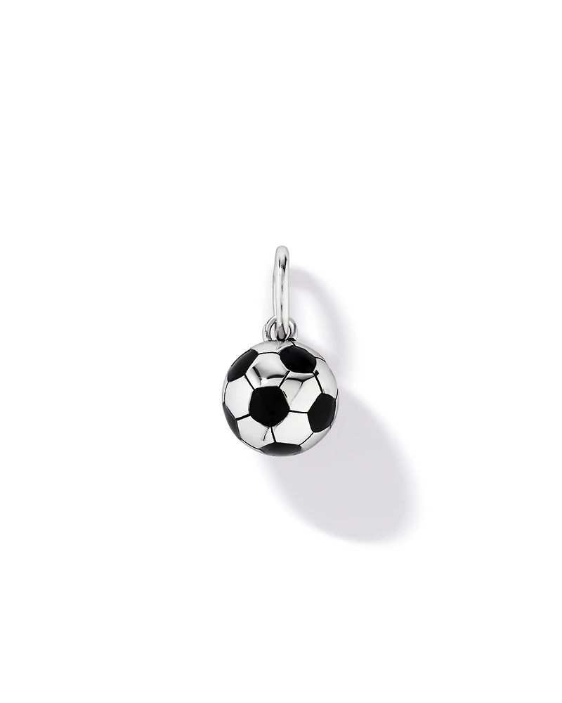 8.5mm Football Pendant in Sterling Silver