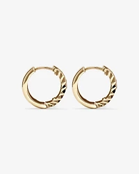 11mm Huggie Earrings 10kt Yellow Gold