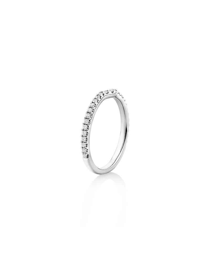 Sir Michael Hill Designer Wedding Band with 0.22 Carat TW of Diamonds in 18kt White Gold