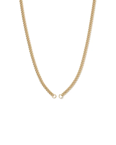 Chaîne à pendentif rond en Vermeil or 18kt