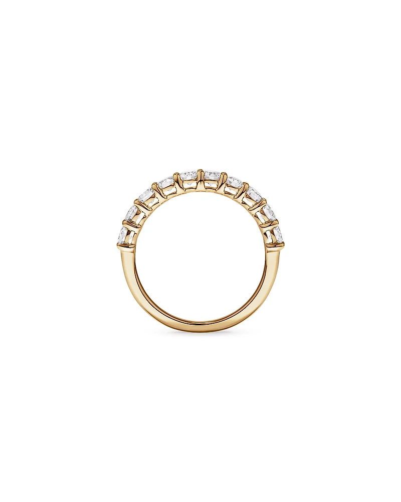1.00 Carat TW Round Brilliant Laboratory-Grown Diamond Wedding Band in 14kt Yellow Gold