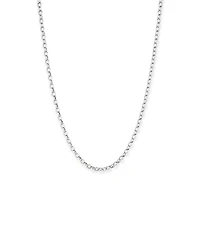 Collier à chaîne Belcher ovale de 50 cm (20 po) de 4,6 mm de largeur en argent sterling