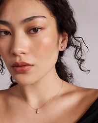 1.00 Carat TW Pear Cut Laboratory-Grown Diamond Solitaire Pendant in 10kt Yellow Gold