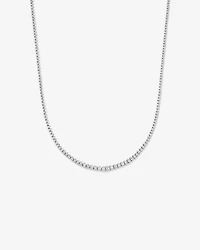6.00 Carat TW Graduated Diamond RivieraTennis Necklace in 18kt White Gold