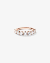 1.75 Carat TW Round Brilliant Laboratory-Grown Diamond Wedding Band 14kt Rose Gold