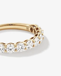 1.30 Carat TW Round Brilliant Laboratory-Grown Diamond Wedding Ring in 14kt Yellow Gold
