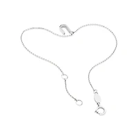 19cm (7.5") U Initial Bracelet in Sterling Silver