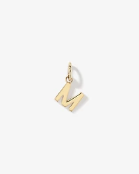 Letter M Initial Pendant in 10kt Yellow Gold
