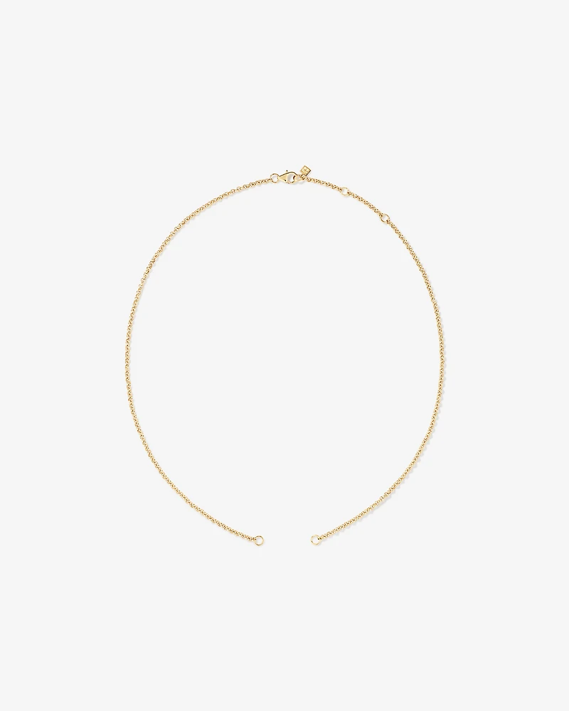 50cm (19.7") Solid Belcher Open Chain in 10kt Yellow Gold