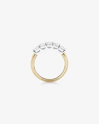 Evermore 5 Stone Wedding Band with 1 Carat TW of Diamonds in 14kt Yellow/White Gold