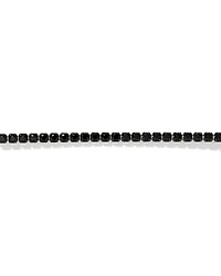 Black Spinel Tennis Necklace in Sterling Silver