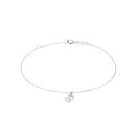 19cm (7.5") Initial Bracelet in Sterling Silver