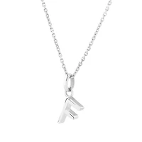 Pendentif « F » en argent sterling