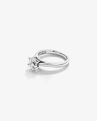 Certified Solitaire Engagement Ring with a Carat TW Diamond in 14kt White Gold
