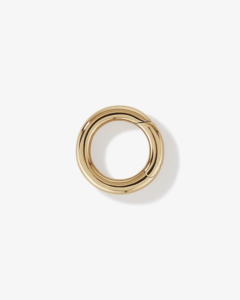 Polished Circle Pendant Connector in 10k Yellow Gold