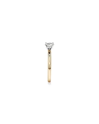 0.70 Carat TW Round Brilliant Laboratory-Grown Diamond Solitaire Engagement Ring 14kt Yellow and Gold