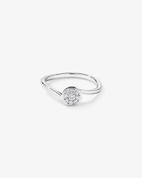 0.12 TW Diamond Promise Ring Sterling Silver