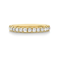 Bague à Sertissage Griffe de Diamant de 0,50 Carat TW en Or Jaune 18kt