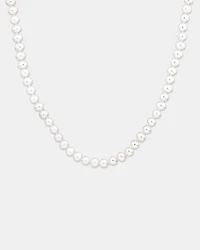 Cultured Freshwater Pearl Necklace in Sterling Silver