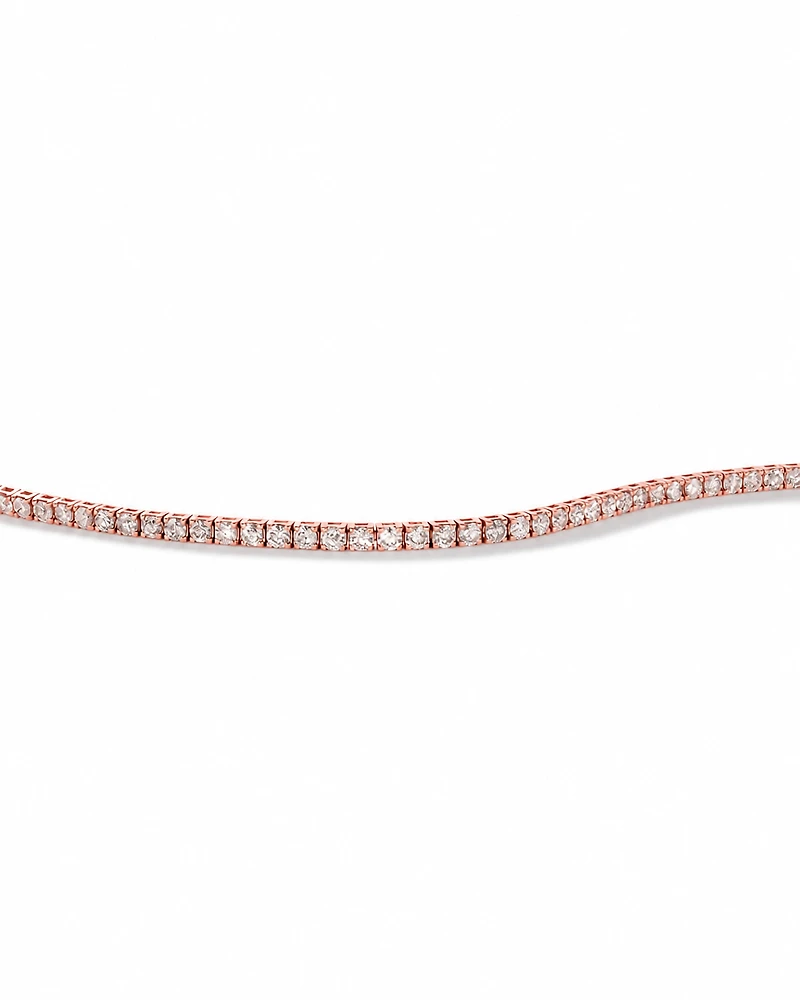 4.92 Carat TW Diamond Tennis Bracelet in 10kt Rose Gold