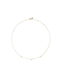 Station Necklace With 0.25 Carat TW Diamonds in 10kt Yellow Gold