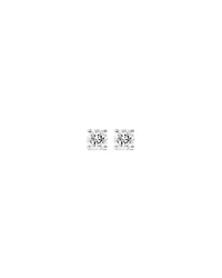 Certified 0.25 Carat TW Diamond Solitaire Stud Earrings 18kt White Gold