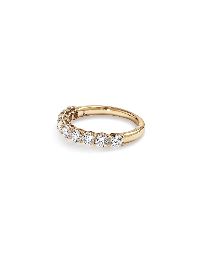 1.30 Carat TW Round Brilliant Laboratory-Grown Diamond Wedding Ring 14kt Gold