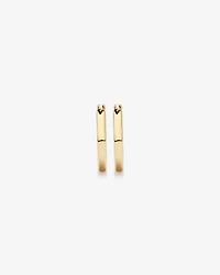 13.5mm Large Polished Huggie Earrings in 10kt Yellow Gold