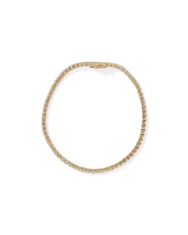 3.00TW Lab Diamond Tennis Bracelet in 10kt Yellow Gold