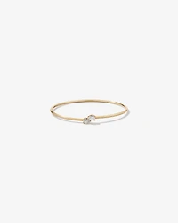 0.60 Carat TW of Laboratory-Grown Pear Cut Diamond Torque Bangle in 10kt Yellow Gold