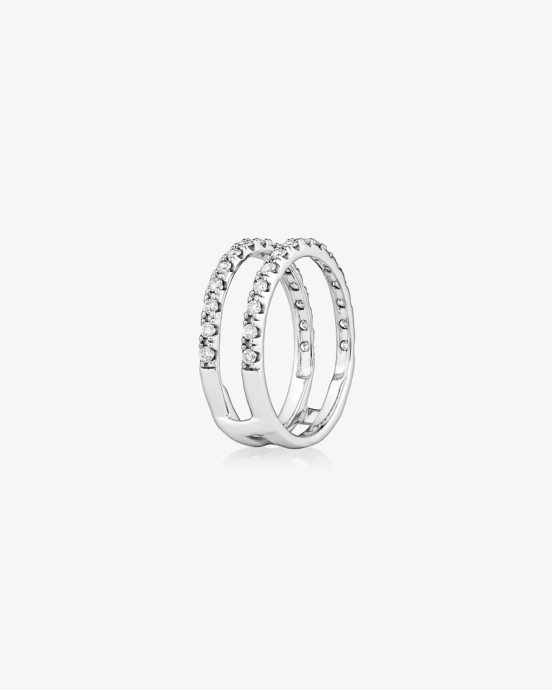 Enhancer Ring with 0.50 Carat TW of Diamonds in 14kt White Gold