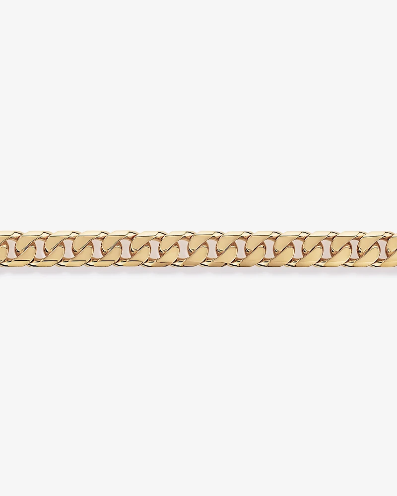 60cm (24") Width Curb Chain in 18kt Vermeil