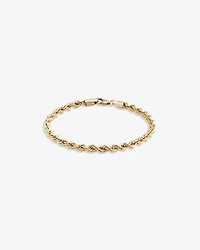 19cm (7.5") 4mm-4.5mm Width Rope Bracelet in 10kt Yellow Gold