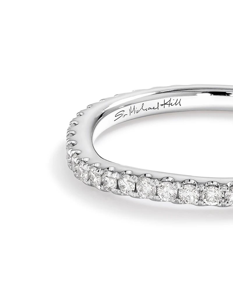 Alliance en or blanc 18 K à diamants totalisant 0,25 ct Sir Michael Hill Designer