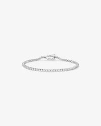Carat TW Laboratory-Grown Diamond Tennis Bracelet in Sterling Silver
