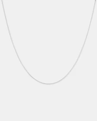 Chaîne à maille vénitienne de 45 cm en or blanc 10 K